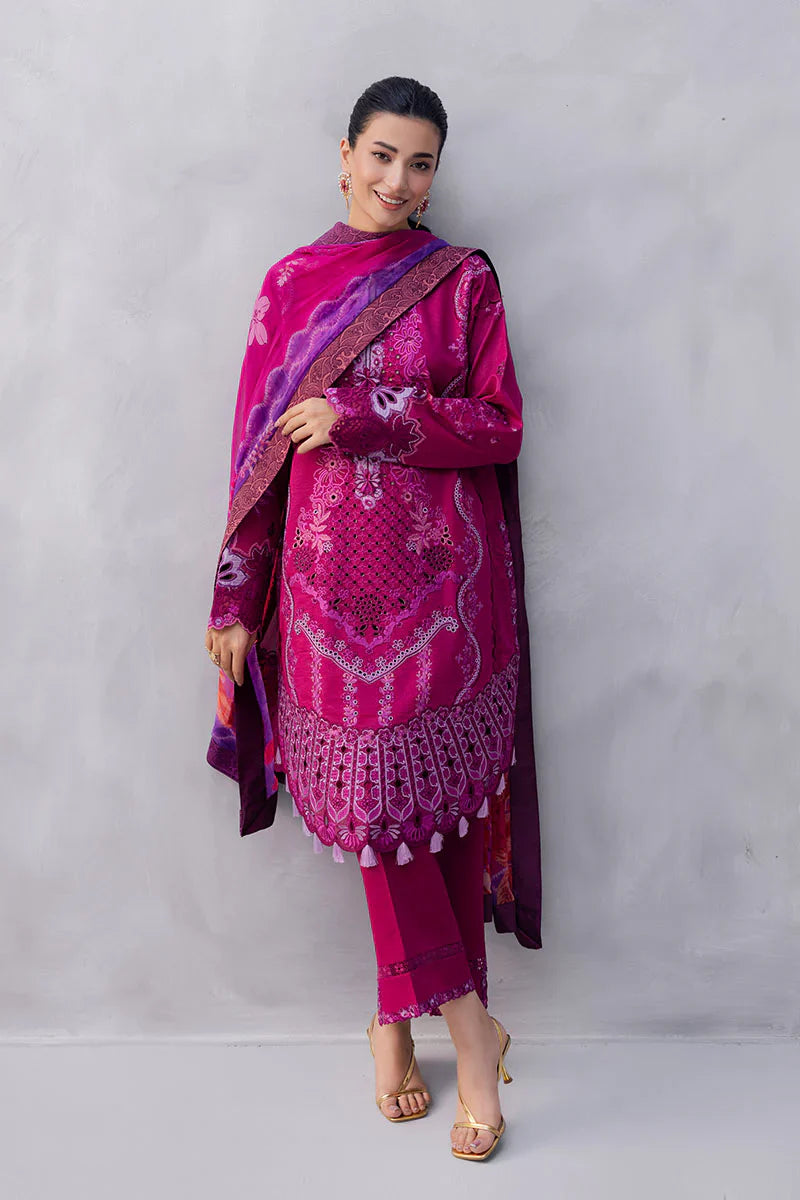 Mushq - Dreamy Whirl-03 Piece Chikan Embroidered Lawn