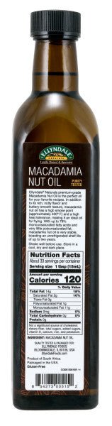 Macadamia Nut Cooking Oil - Concordia Style Boutique