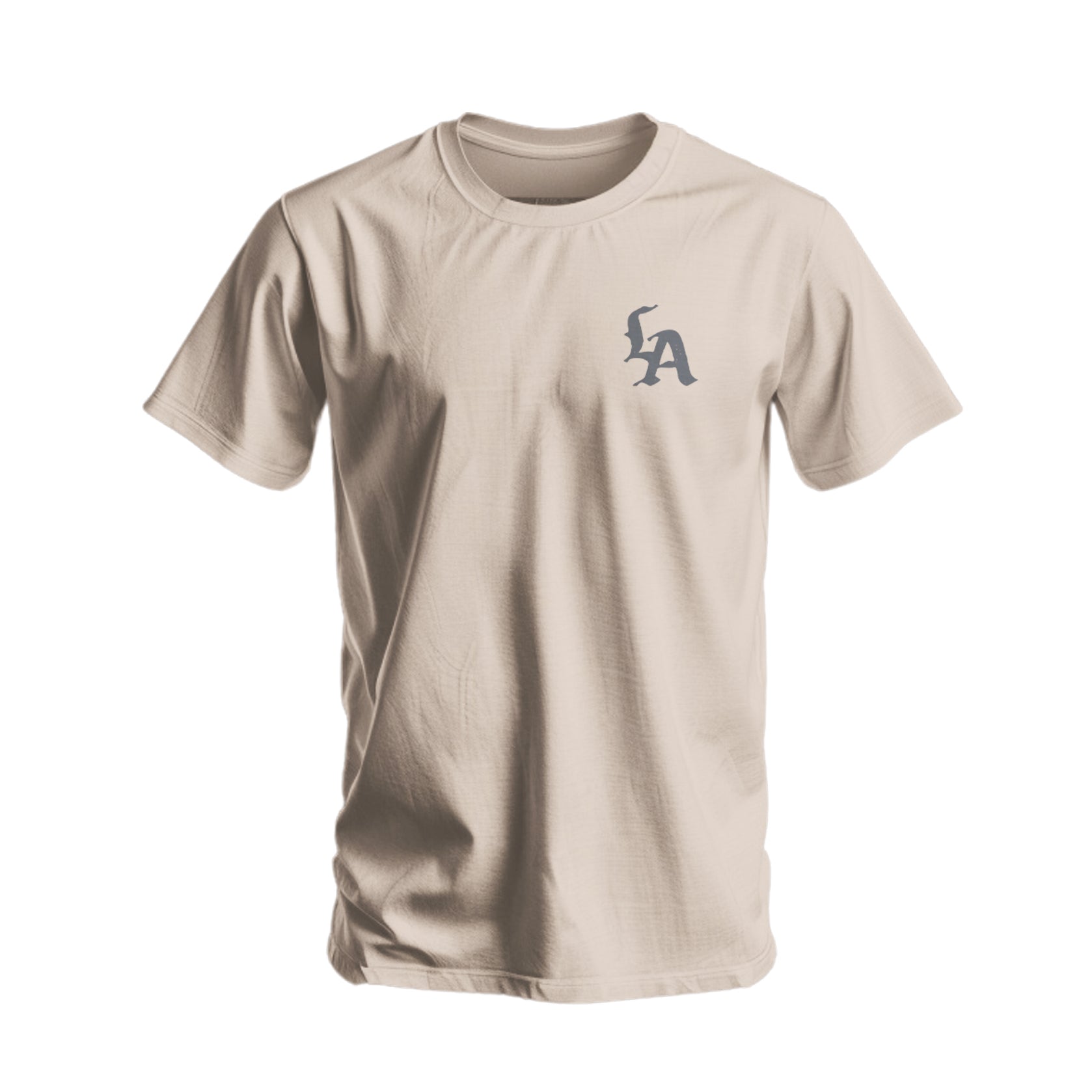Beige T-Shirt with Machete Logo - Concordia Style Boutique