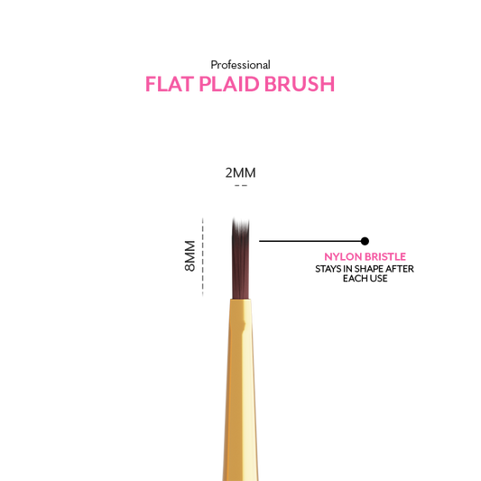 Professional Flat Plaid Nail Brush