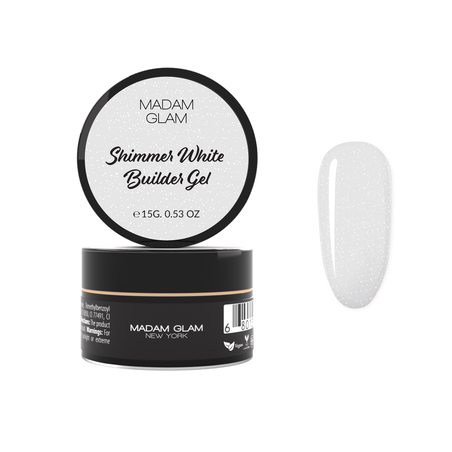 Shimmer White Builder Gel