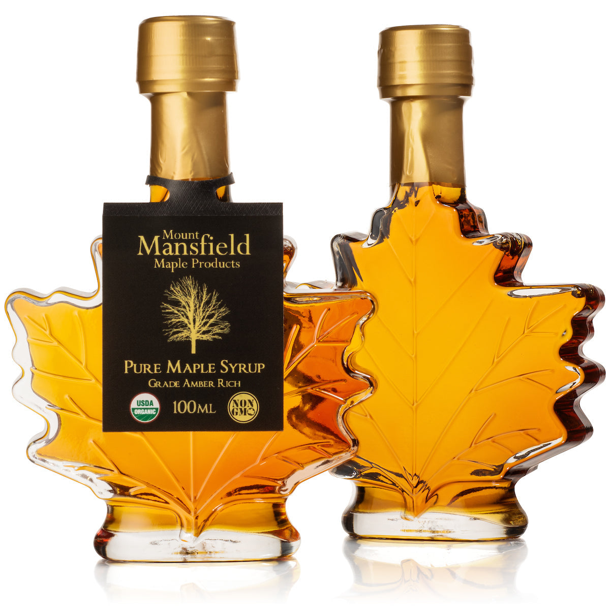 100ml Vermont Maple Leaf Favor Bottle of Organic Pure Vermont Maple Syrup - Concordia Style Boutique