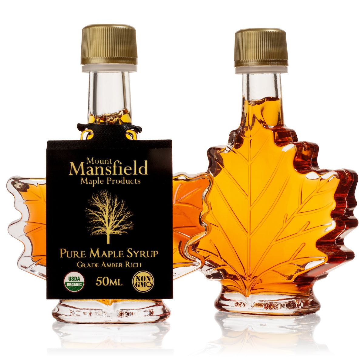 50ml Vermont Maple Leaf Favor Bottle of Organic Pure Vermont Maple Syrup - Concordia Style Boutique