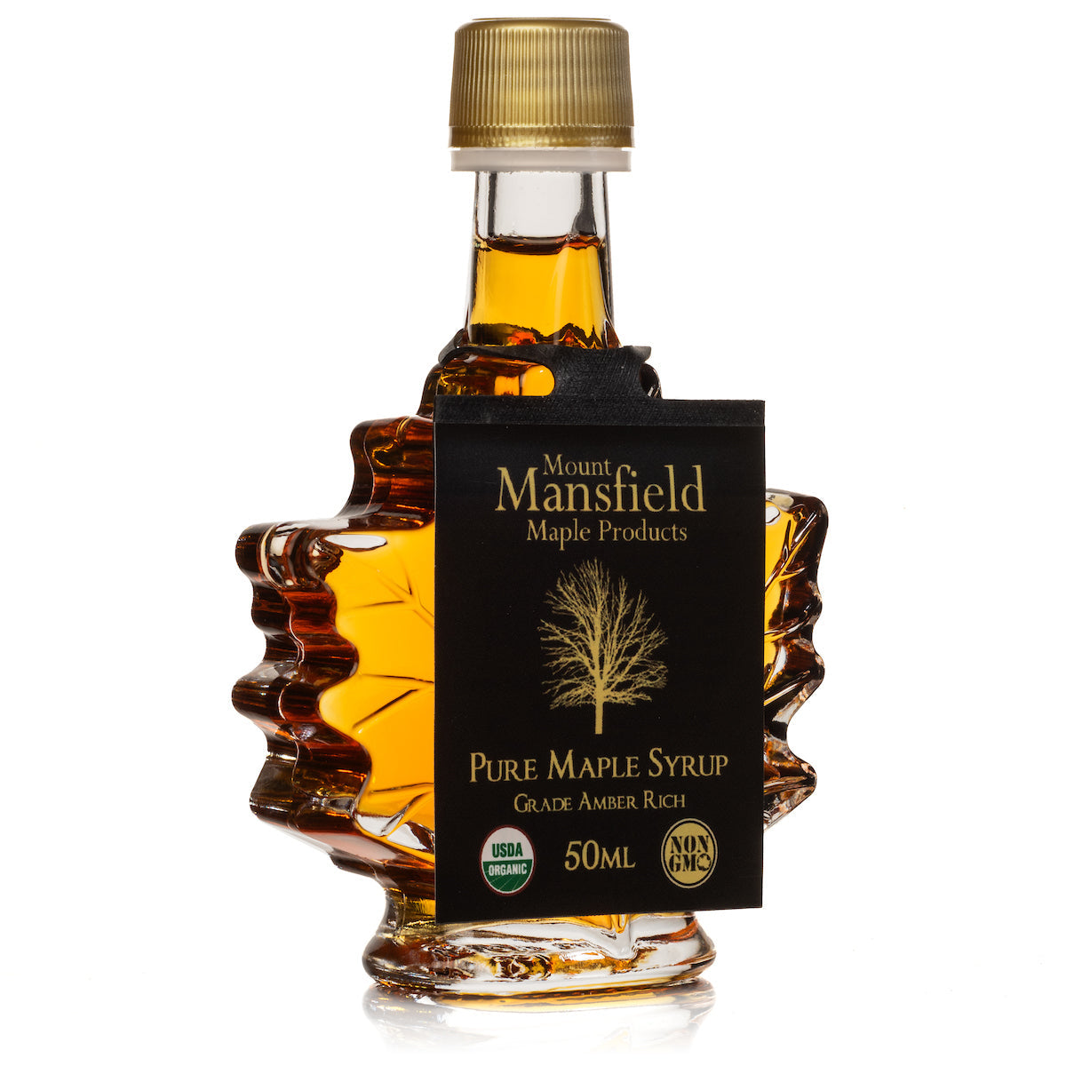50ml Vermont Maple Leaf Favor Bottle of Organic Pure Vermont Maple Syrup - Concordia Style Boutique