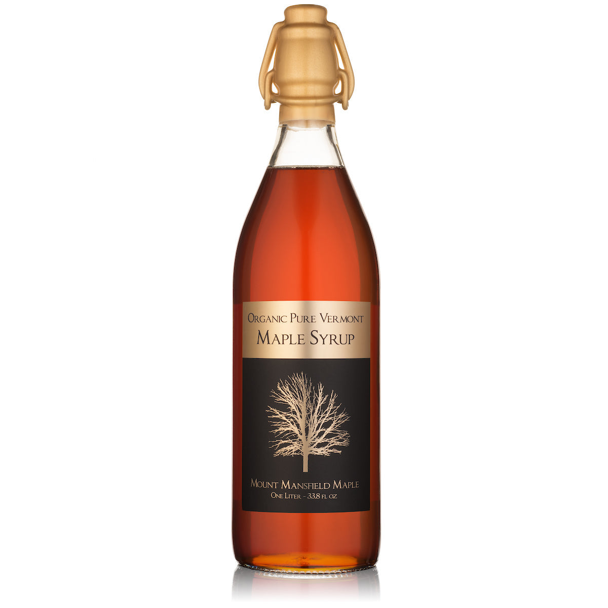 Organic Old-Fashioned Swing Top Bottle Pure Vermont Maple Syrup- 1 Liter - Concordia Style Boutique