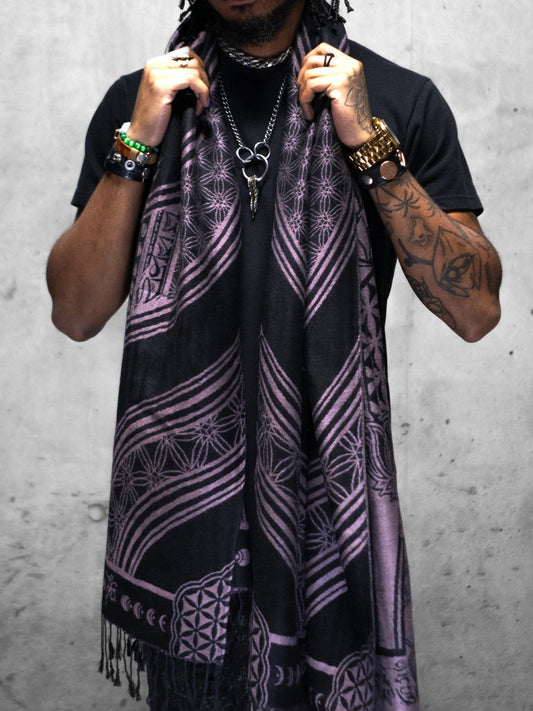 MANTRA • ICE PINK • Reversible Festival Shawl/Scarf - Concordia Style Boutique
