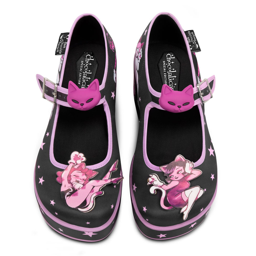 Chocolaticas® Lady Meow Women's Mary Jane Platform - Concordia Style Boutique