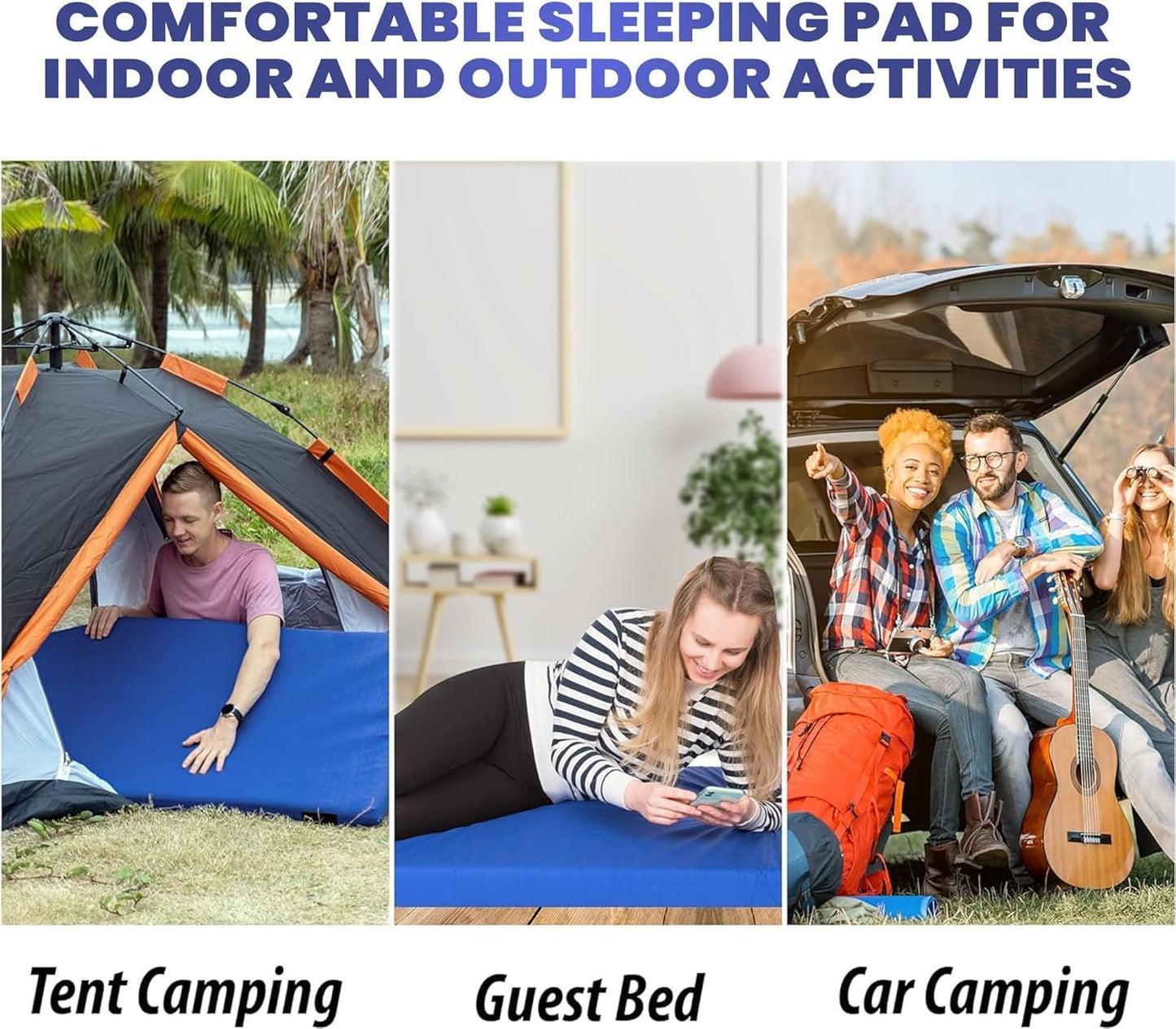 Home Bed Comfort with the Matrix Air-Cell Memory Foam Camping Mattress