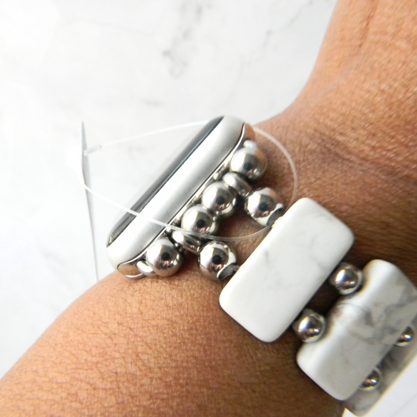 Matte Howlite Smartwatch Band for Apple