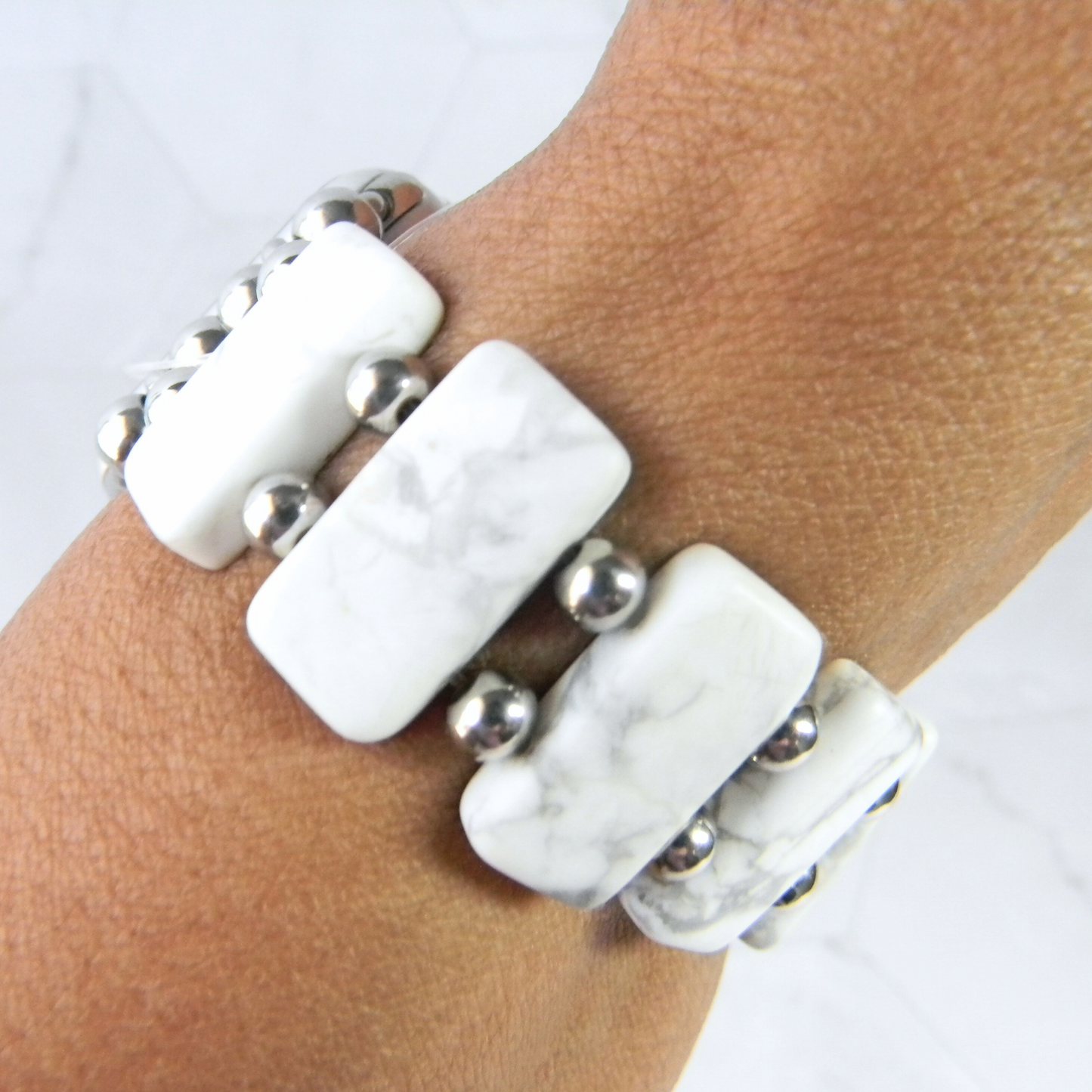 Matte Howlite Smartwatch Band for Apple