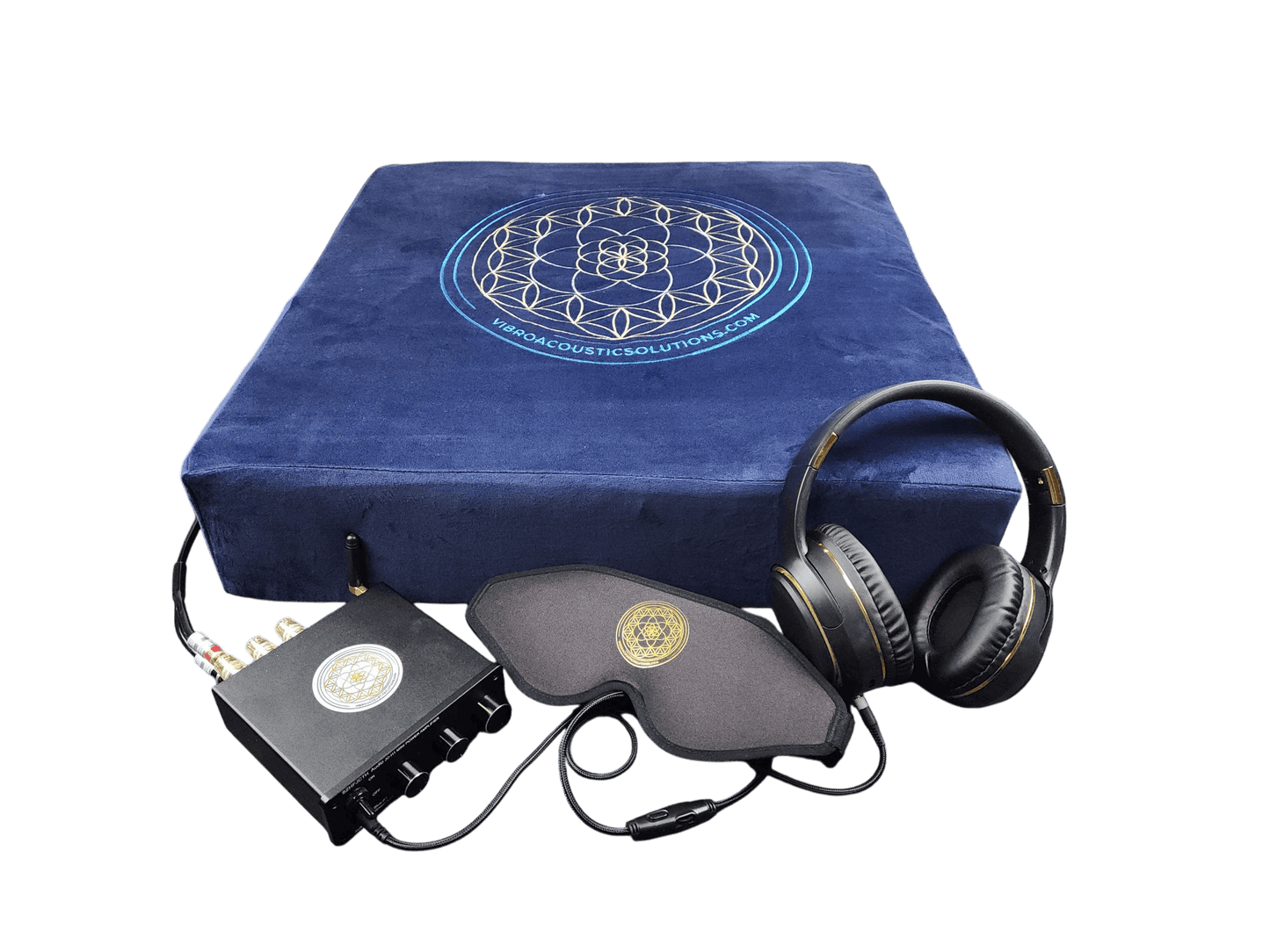 Vibroacoustic Therapy Meditation Cushion bundle with custom amplifier - Concordia Style Boutique