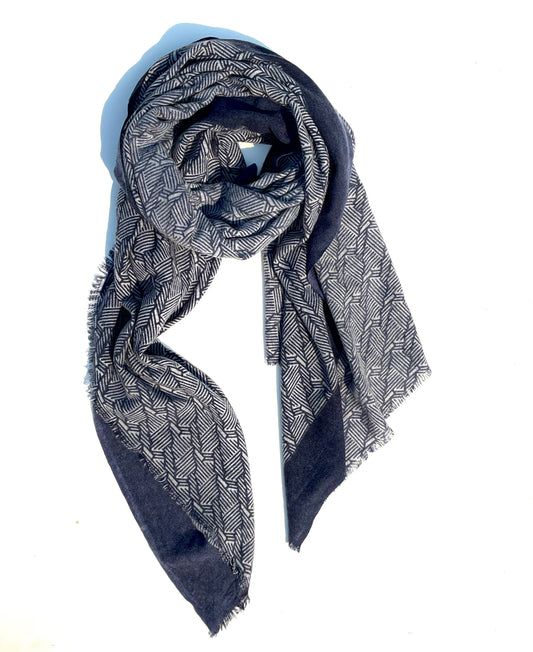 Manju Light-weight Wool Shawls Geometry