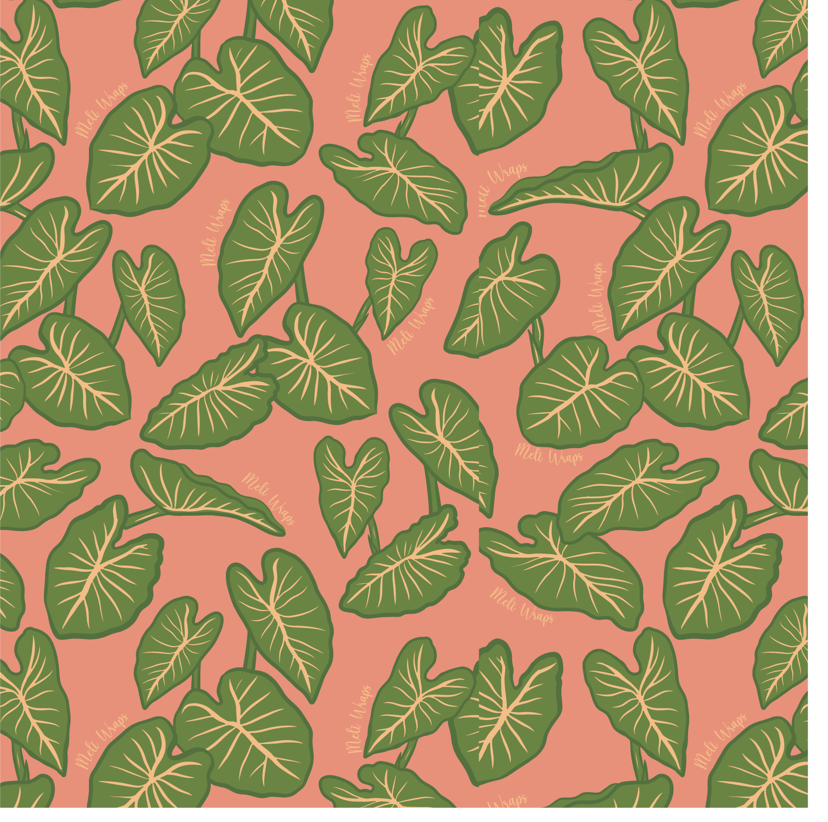 Beeswax Wrap Bulk Roll - Kalo Print - Concordia Style Boutique