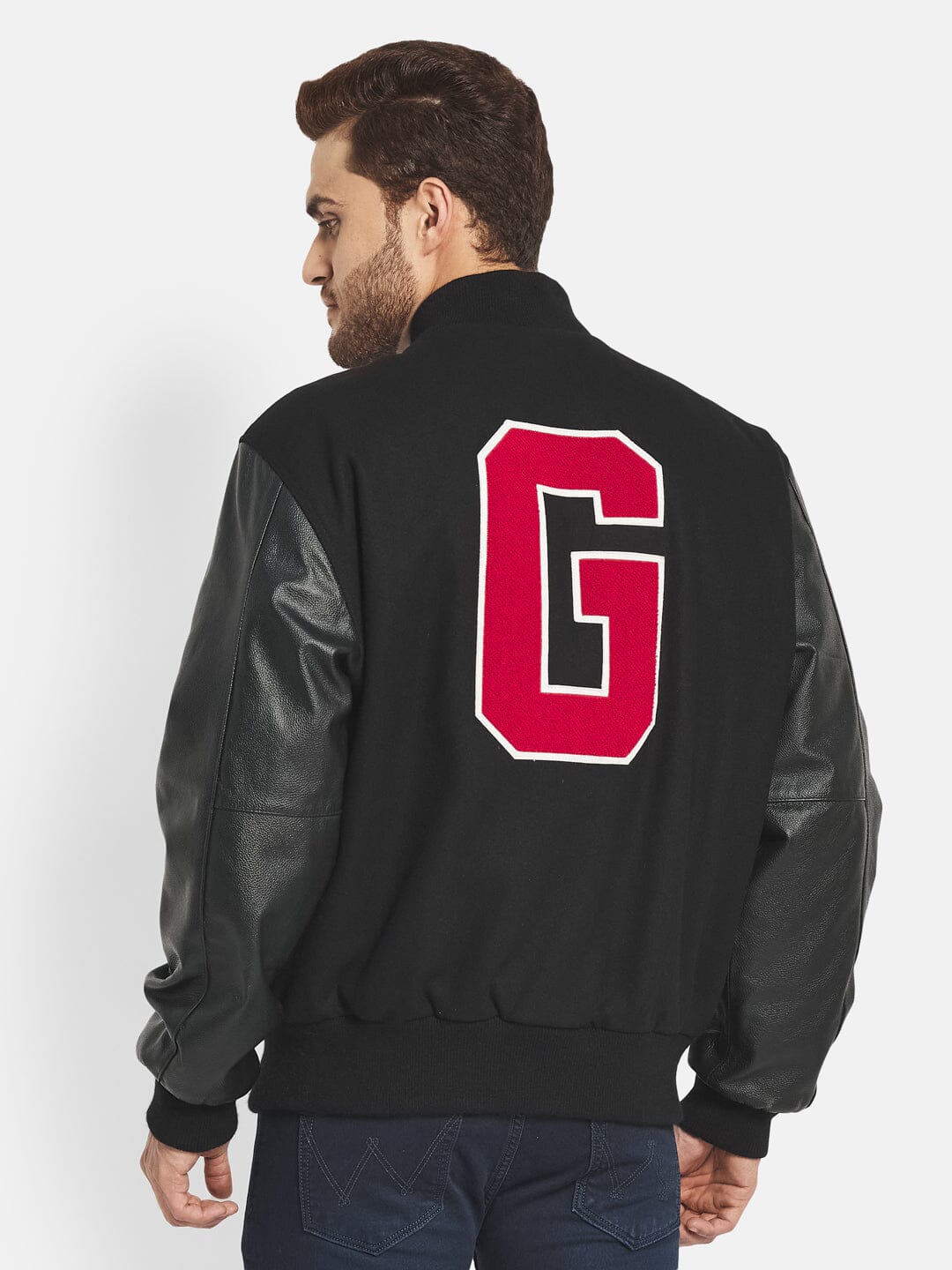 Black Wolf Varsity Jacket - Concordia Style Boutique