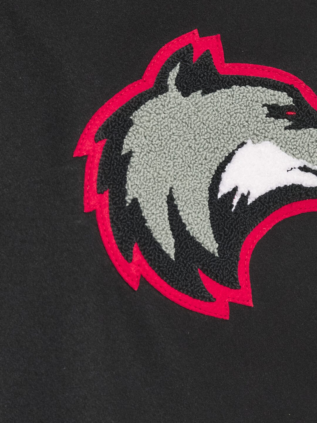 Black Wolf Varsity Jacket - Concordia Style Boutique