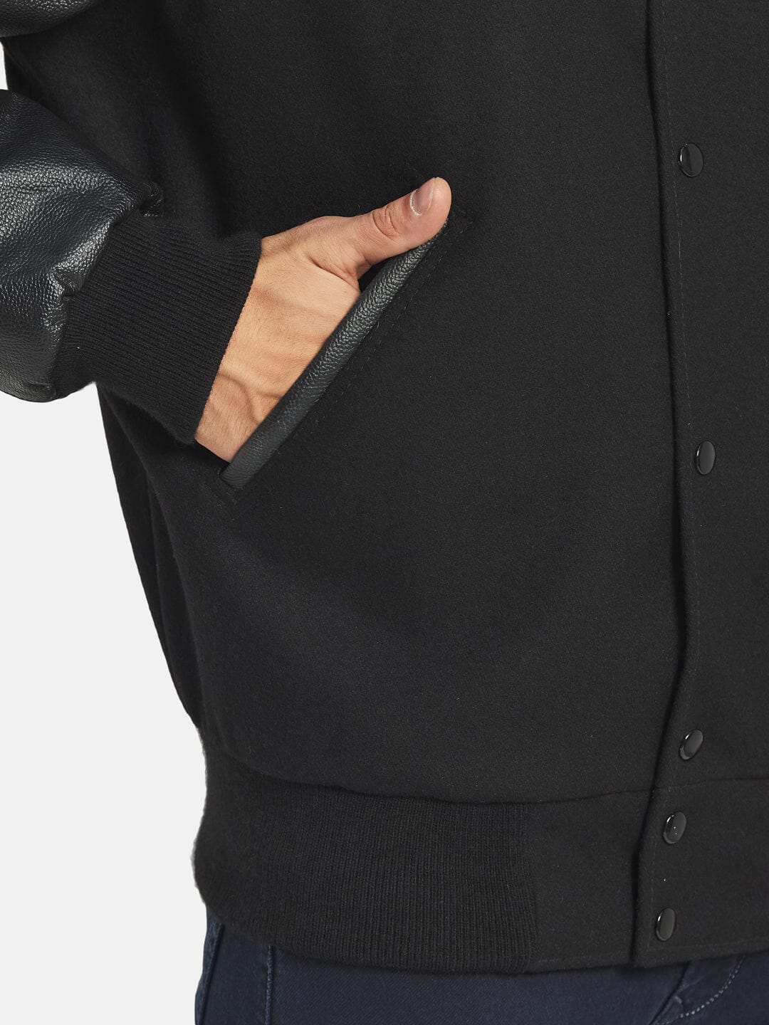 Black Wolf Varsity Jacket - Concordia Style Boutique