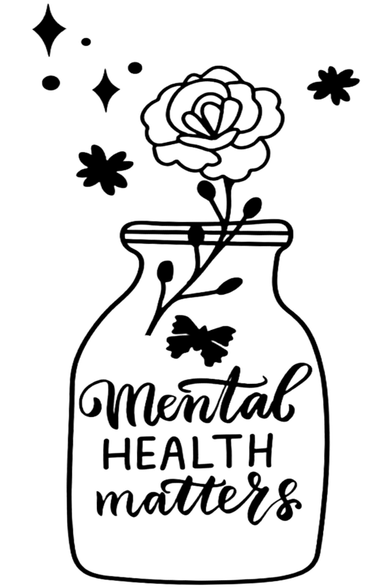 "Mental Health Matters" Laser Engraved Silicone Sleeve - Premium Mason Jar from Mason Jar Lifestyle - Just $11.99! Shop now at Concordia Style Boutique