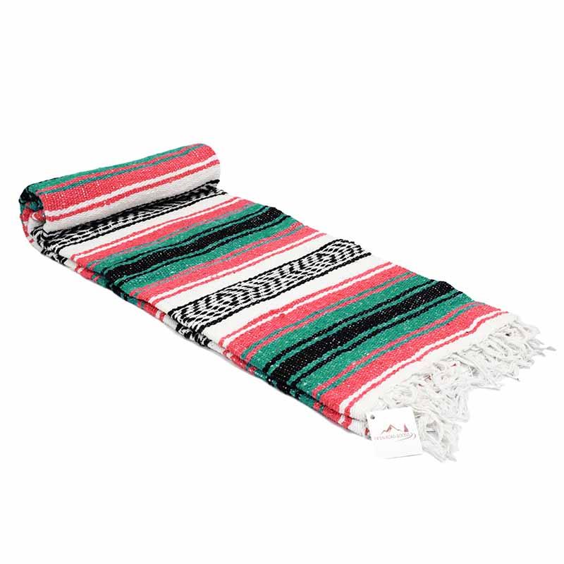 Coral & Sea Green Falsa Yoga Blanket - Concordia Style Boutique