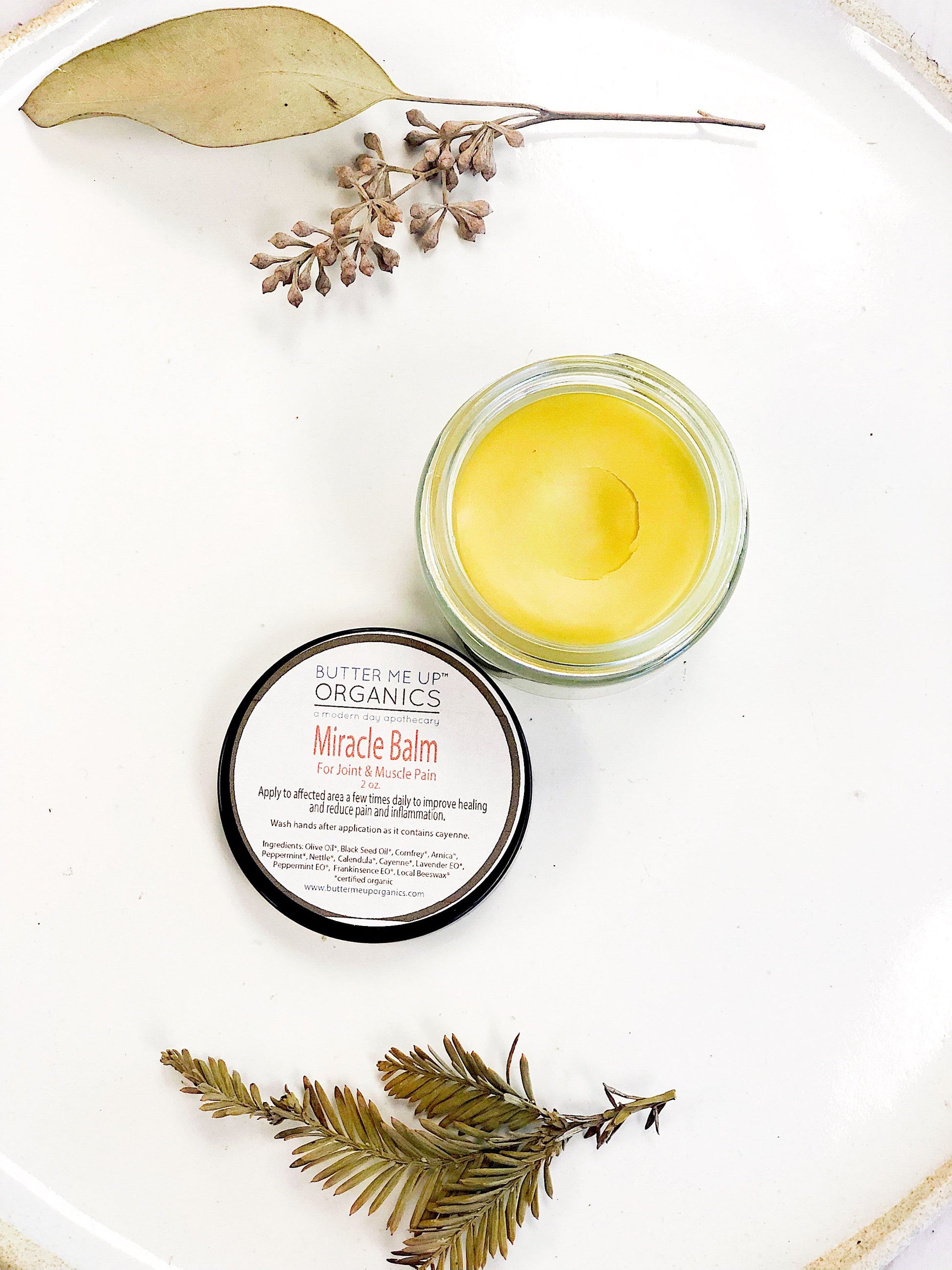 Miracle Balm / Organic Herbal Pain Balm / Muscle Pain / Deep Joint Pain / Pain Relief Balm / Pain Reliever / Sore Muscles / Sore Joints - Concordia Style Boutique