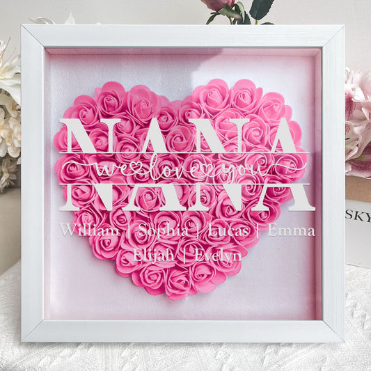 Personalized Flower Shadow Box - "Mom Gift We Love You " - Personalized Gift - Premium Flower Shadow Box from Concordia Style Boutique - Just $37.38! Shop now at Concordia Style Boutique