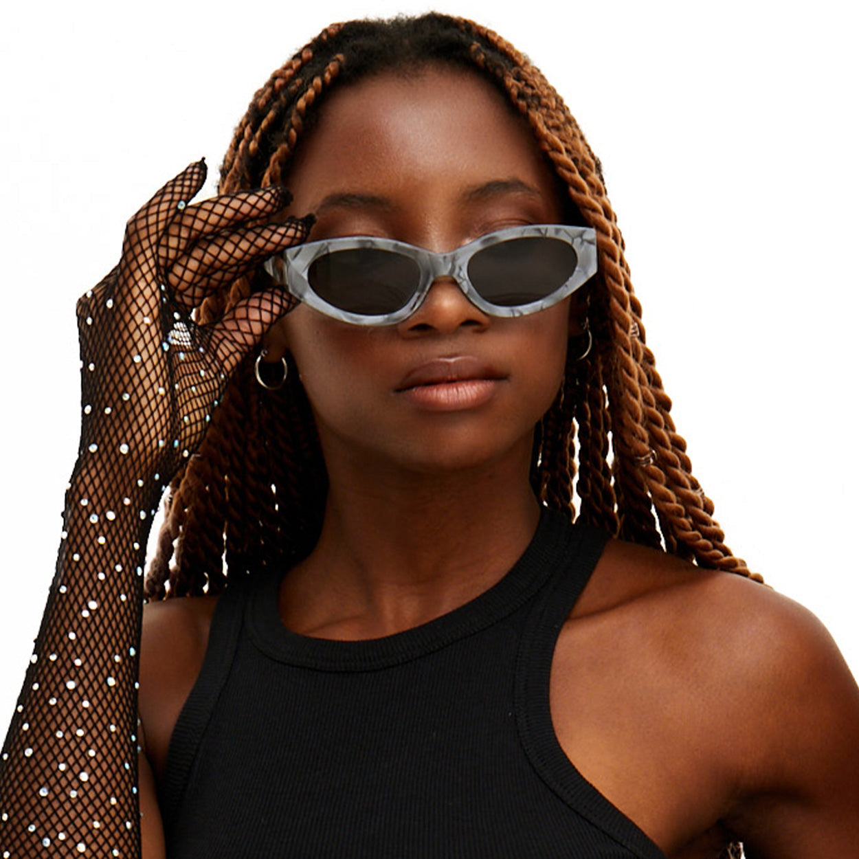 Kat x Money Moves - Grey Cateye Sunglasses - Concordia Style Boutique