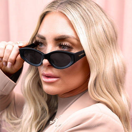 Kat x Money Moves - Black Cateye Sunglasses - Concordia Style Boutique
