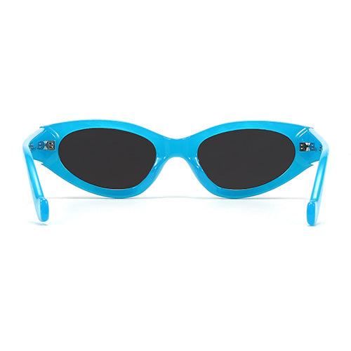 Kat x Money Moves - Blue Cateye Sunglasses - Concordia Style Boutique