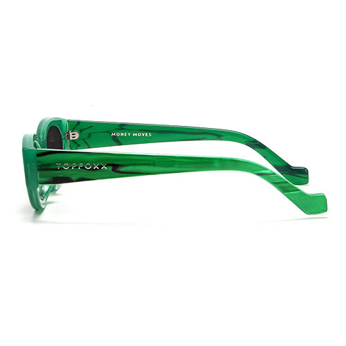 Kat x Money Moves - Green Cateye Sunglasses - Concordia Style Boutique