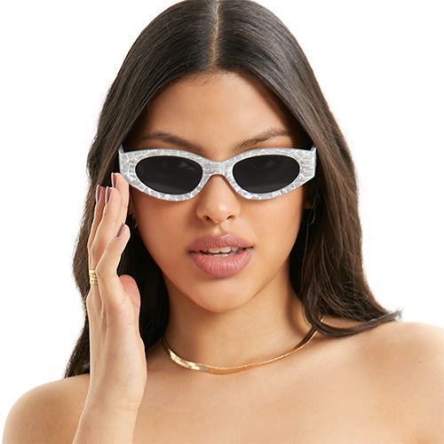 Kat x Money Moves - Silver Cateye Sunglasses - Concordia Style Boutique