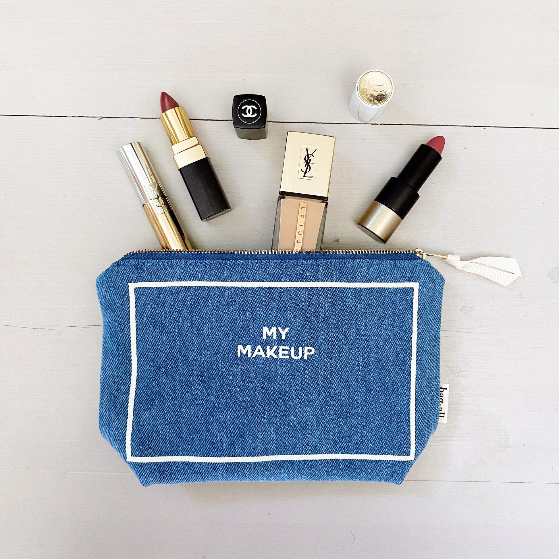 My Makeup Pouch, Coated Lining, Denim - Concordia Style Boutique