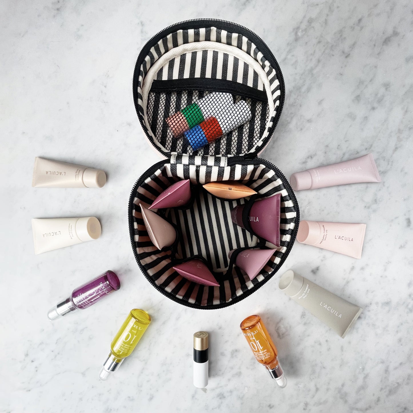 Round My Skin Care Case, Cream - Concordia Style Boutique