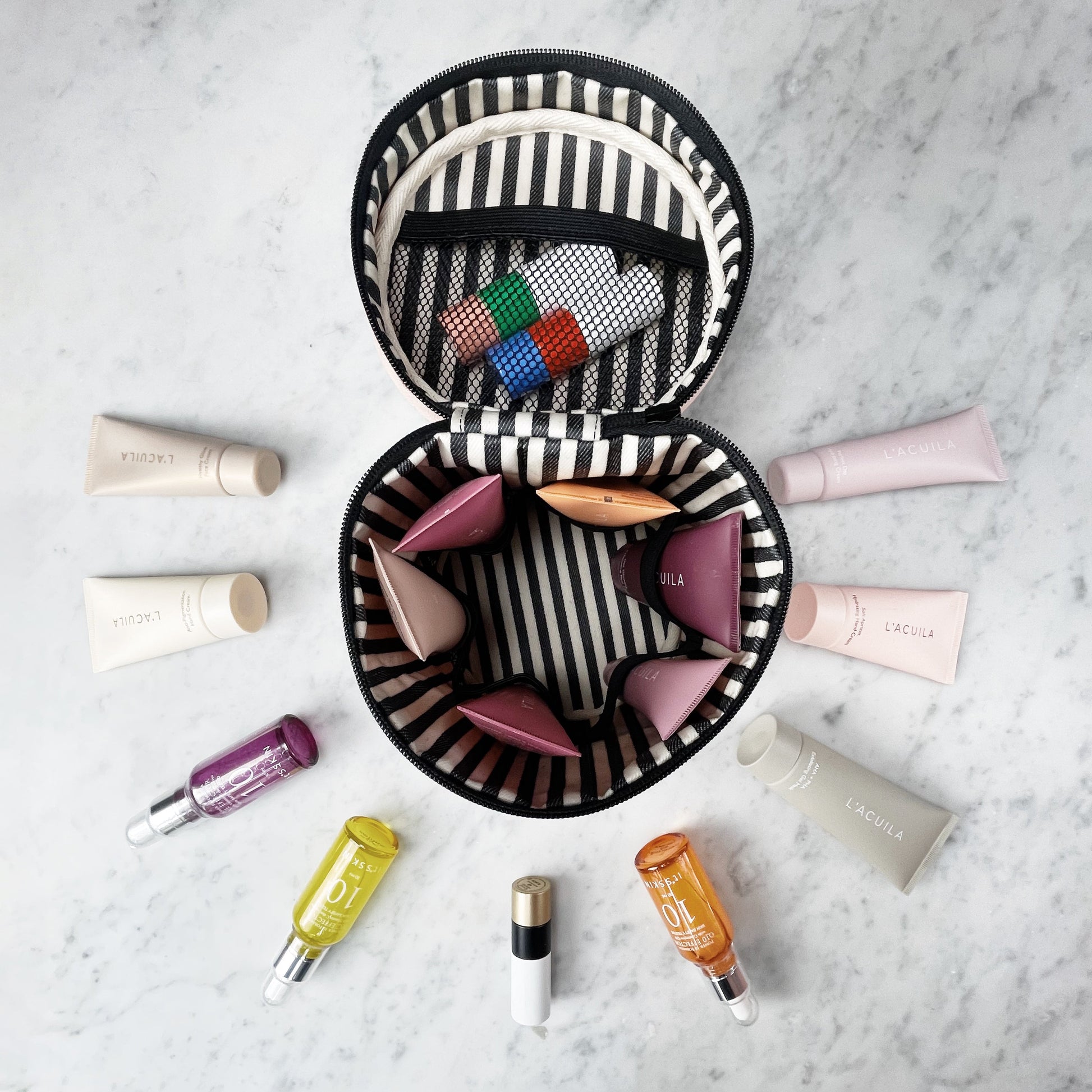 Round My Skin Care Case, Cream - Concordia Style Boutique