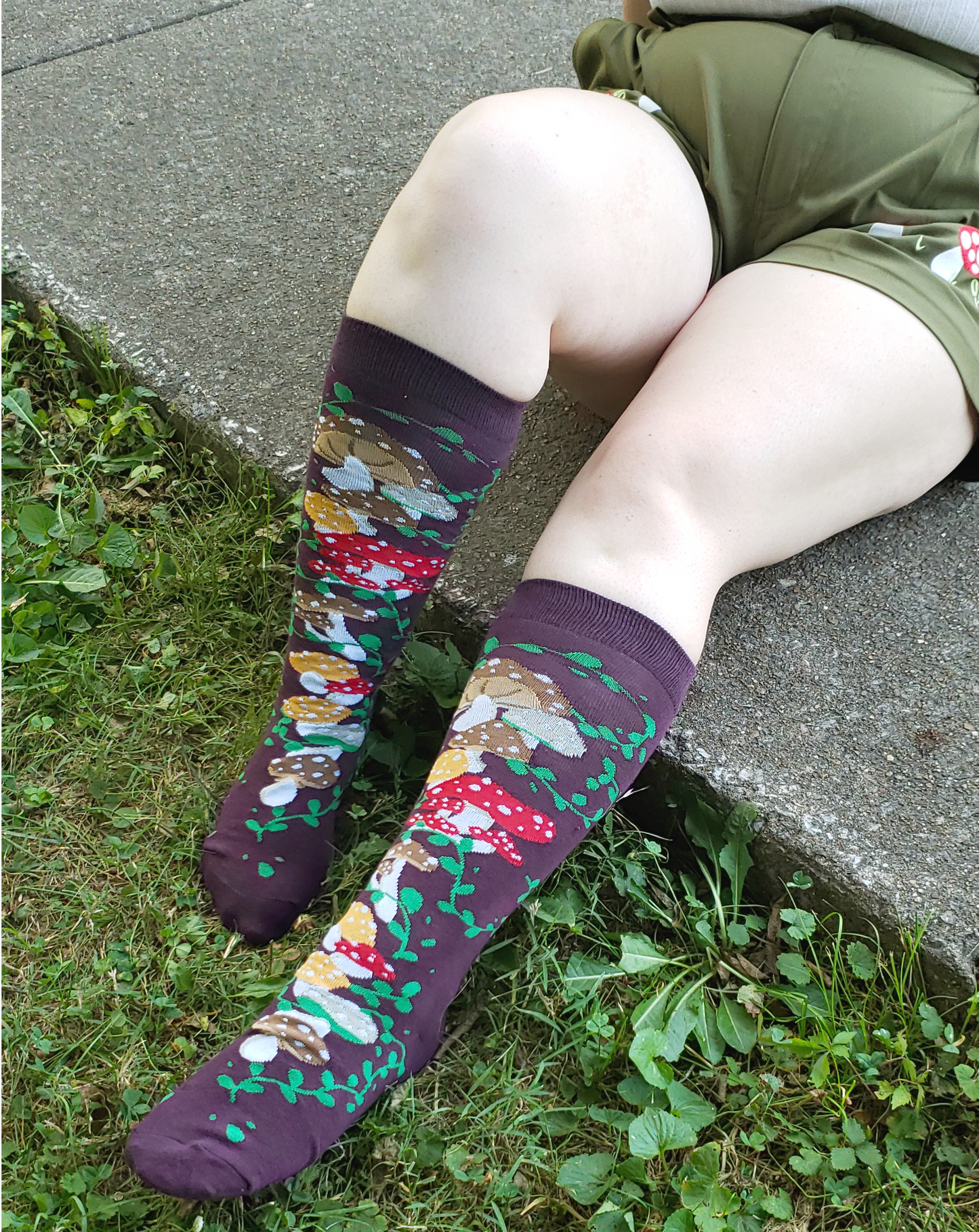 Knee High Mushroom Garden Socks - Concordia Style Boutique