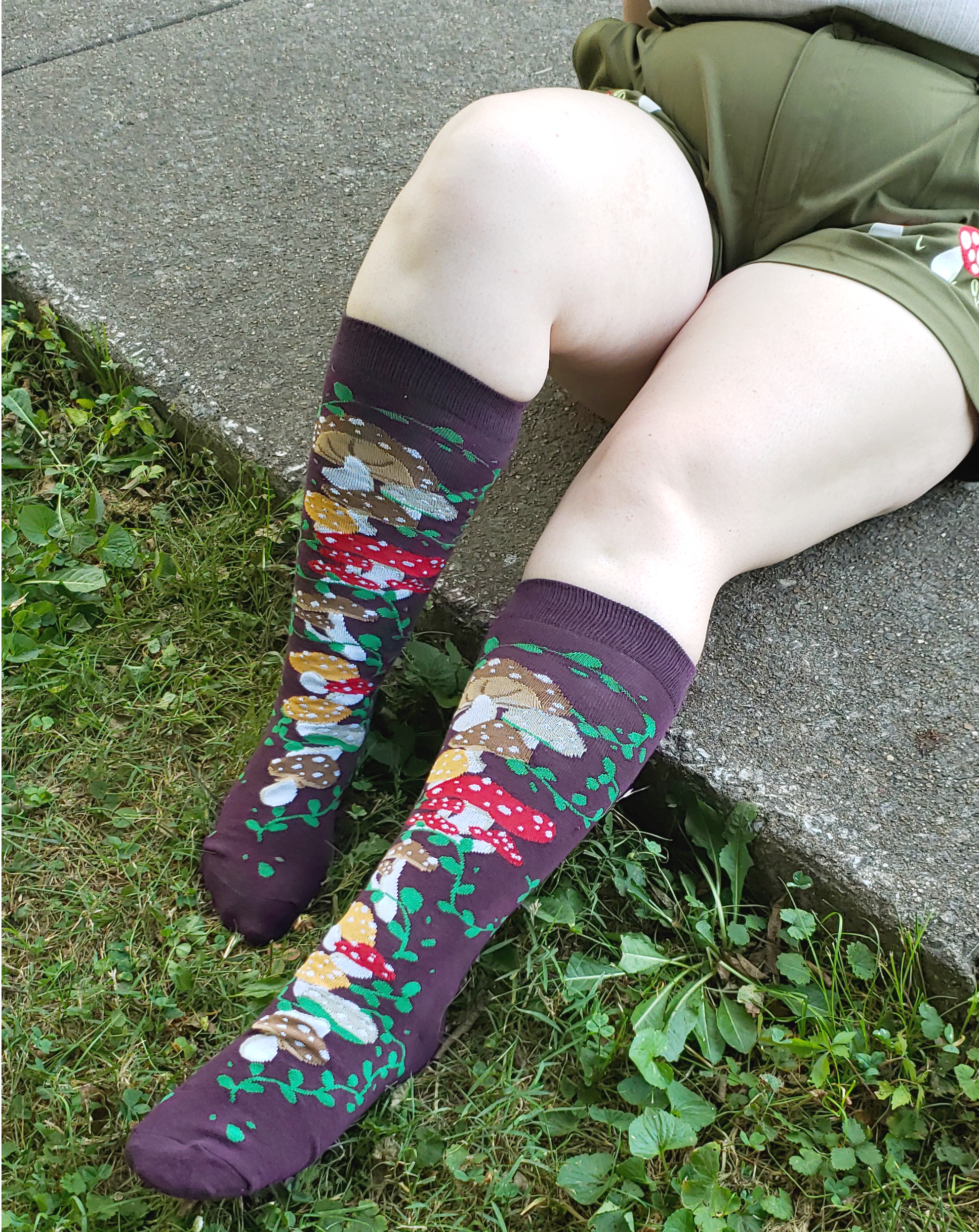 Knee High Mushroom Garden Socks - Concordia Style Boutique