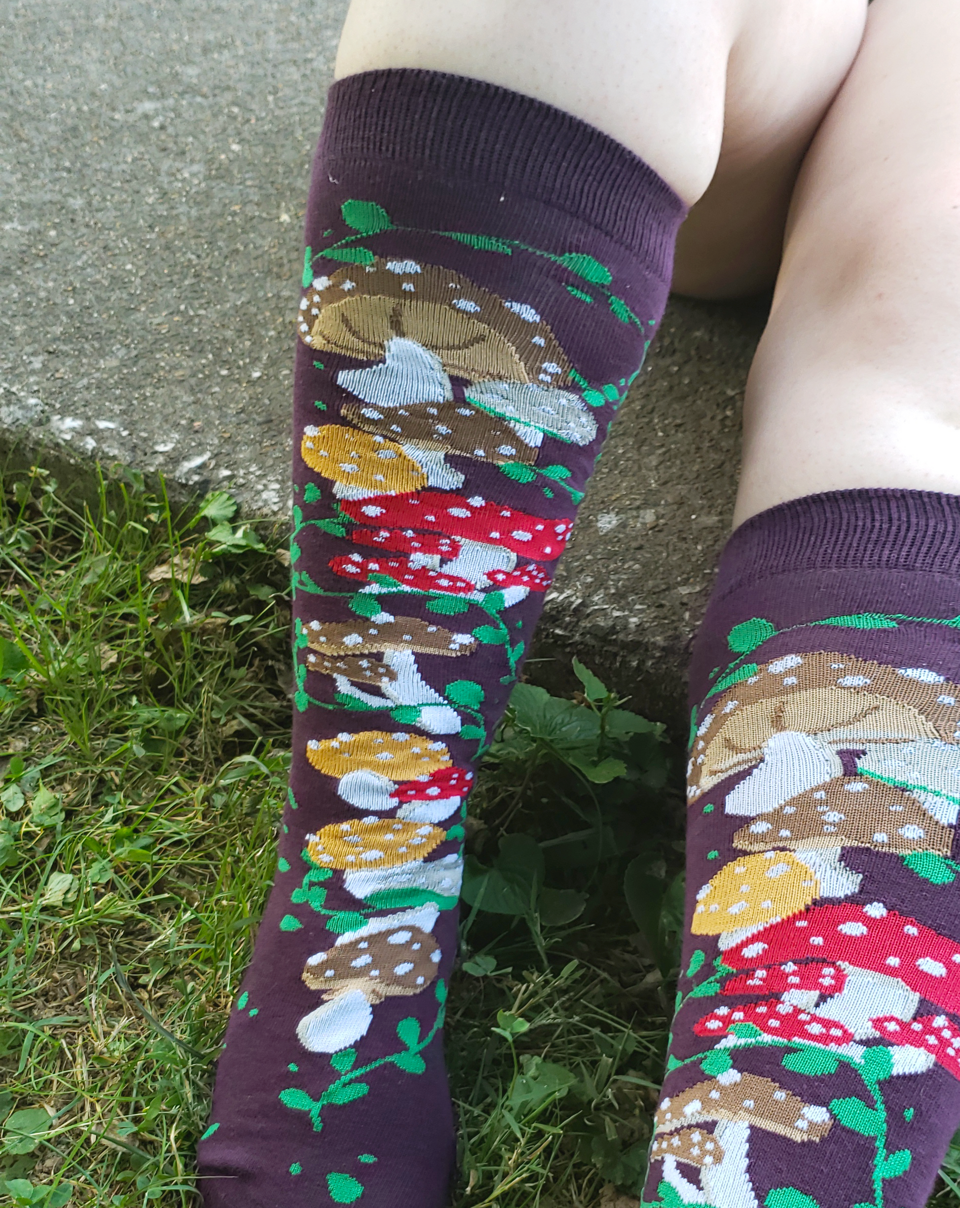 Knee High Mushroom Garden Socks - Concordia Style Boutique