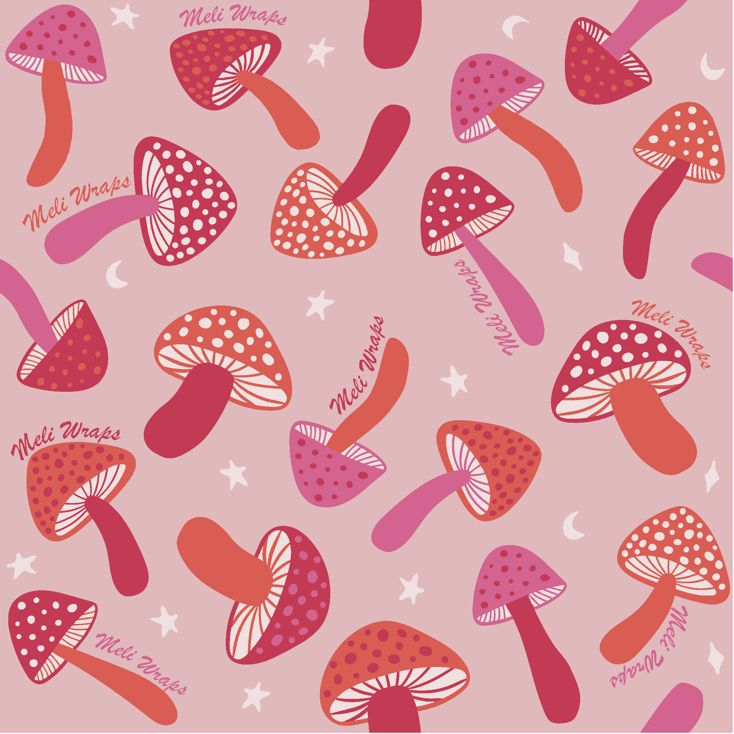 Pink Mushroom Swedish Dish Cloth Set of 3 - Concordia Style Boutique