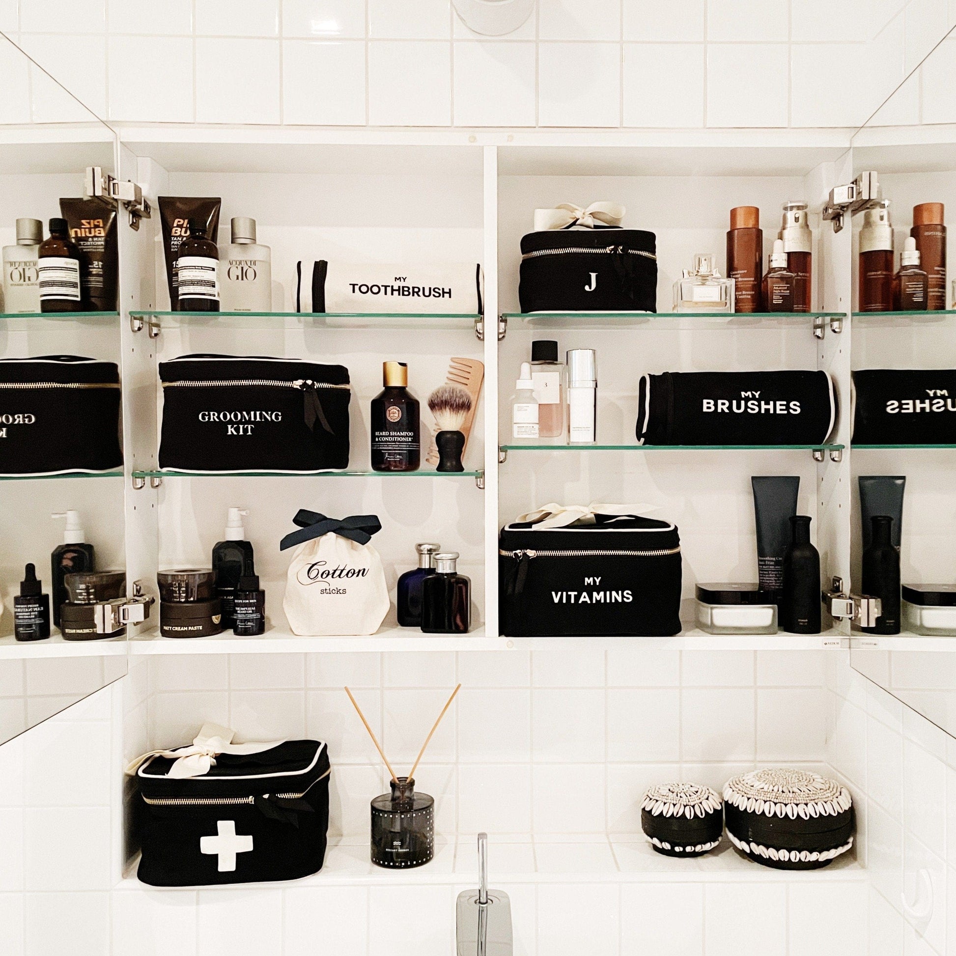 Vitamins Storage and Travel Box, Black - Concordia Style Boutique