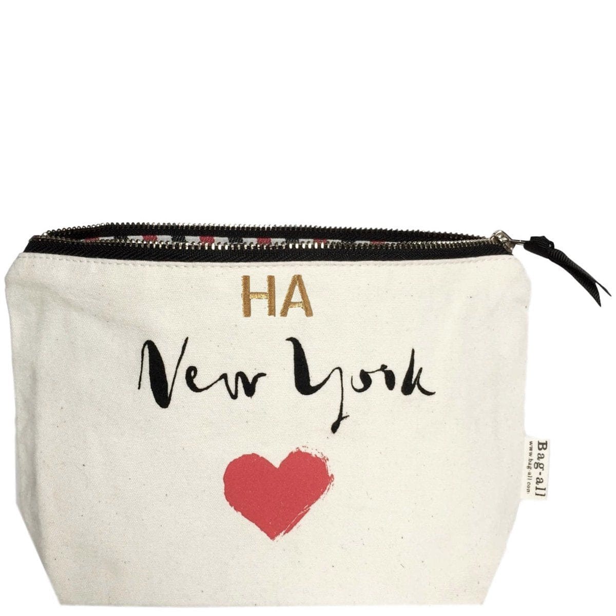 New York Heart Pouch, Cream - Concordia Style Boutique