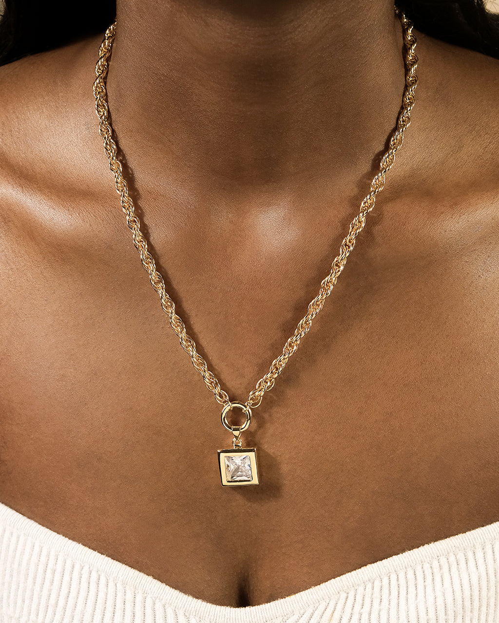 Bess CZ Statement Chain Necklace - Concordia Style Boutique