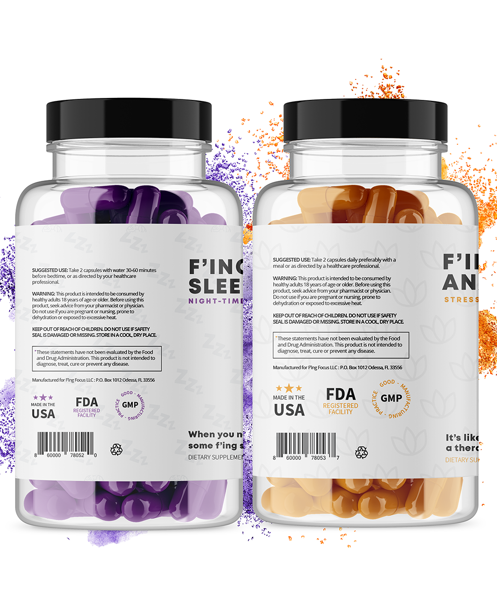 "Stress-Free Slumber" Stack - Premium Supplement from F'ing Focus Brain Boosting Supplement - Just $55! Shop now at Concordia Style Boutique