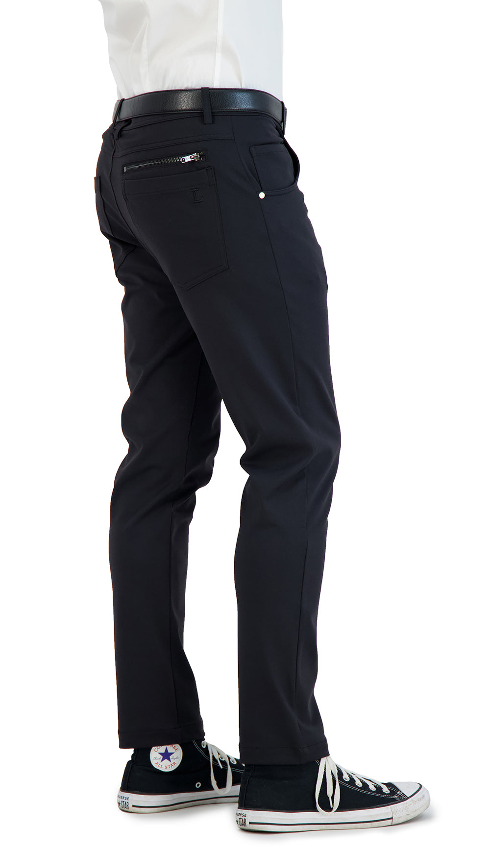NEW & UPDATED Super - Stretch Men's Chinos -Casual - Black - Performance Collection