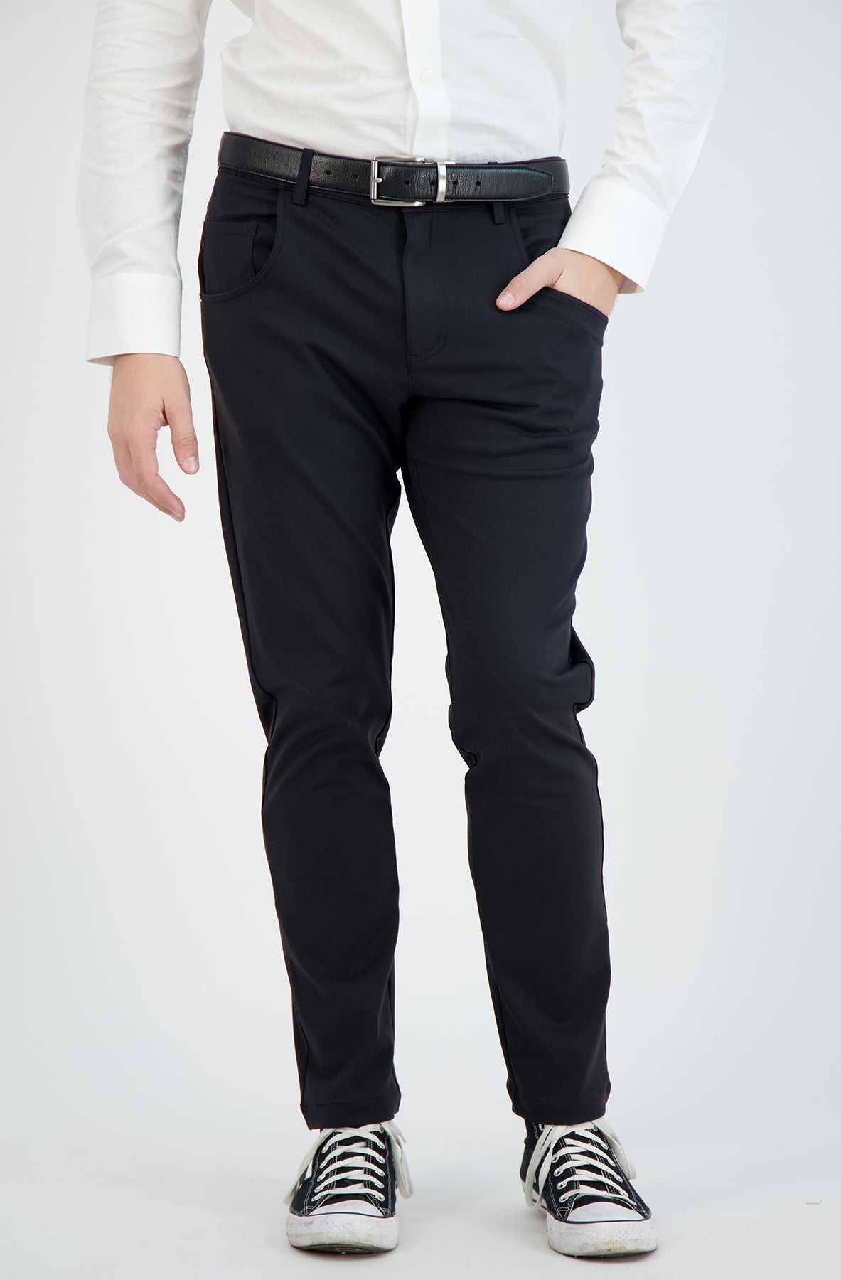 NEW & UPDATED Super - Stretch Men's Chinos -Casual - Black - Performance Collection