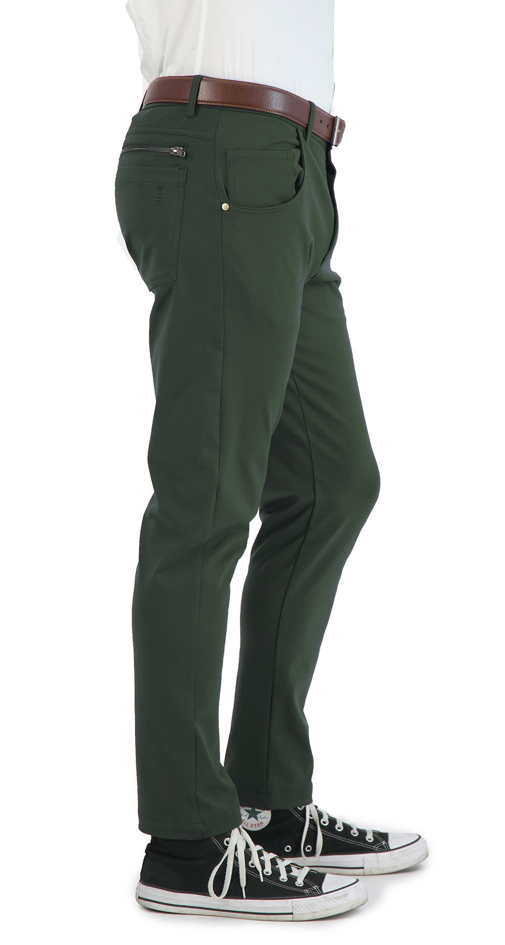 NEW & UPDATED Super - Stretch Men's Chinos -Casual - Olive - Performance Collection
