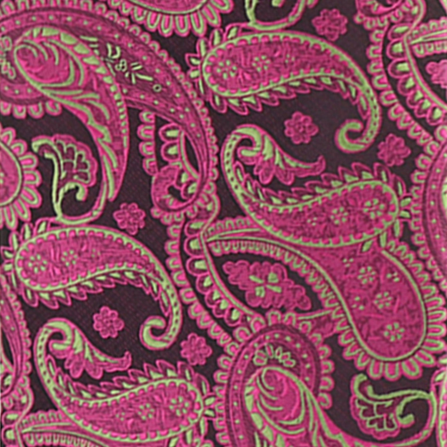 Vittorio Farina Men's Paisley Design Necktie & Pocket Square
