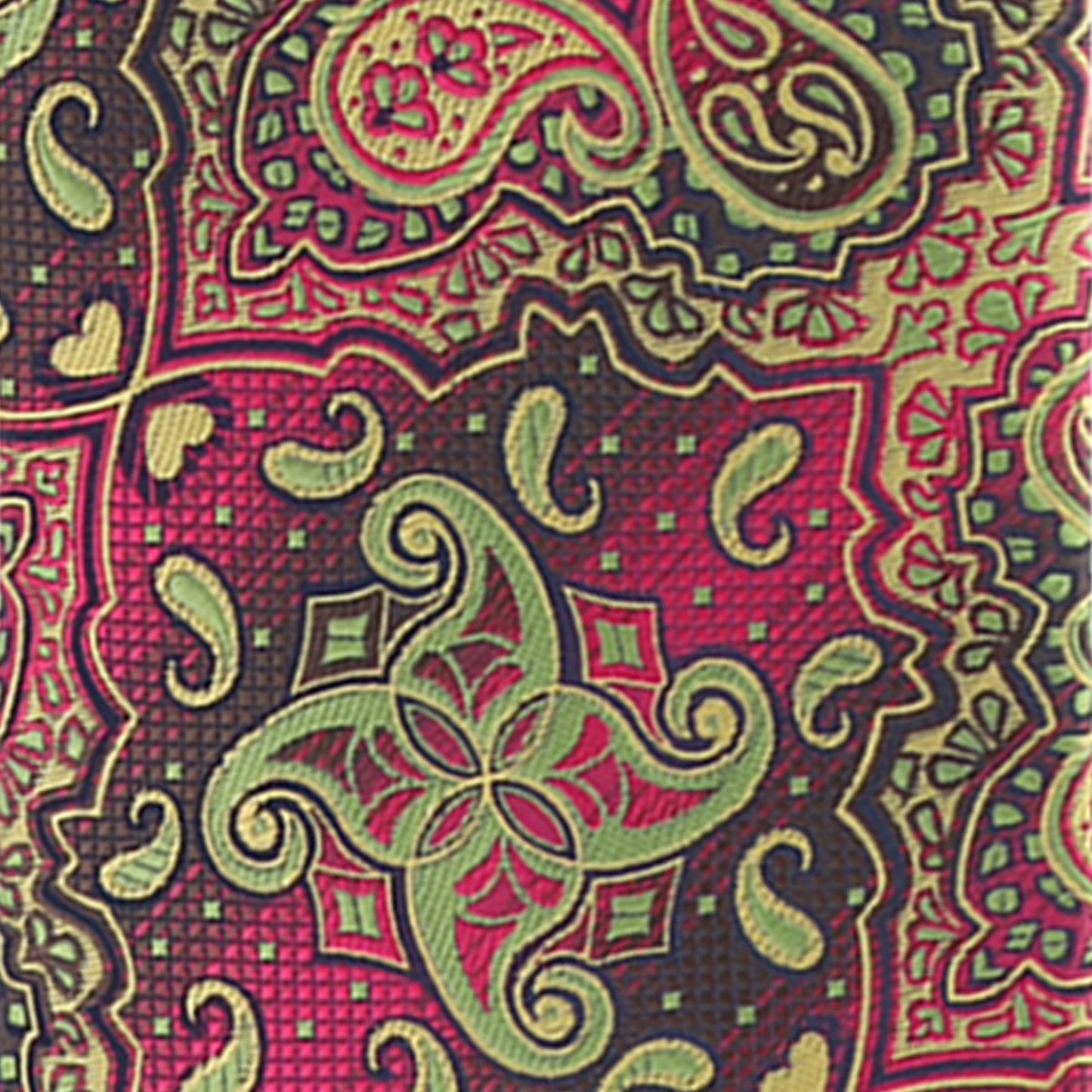 Vittorio Farina Men's Paisley Design Necktie & Pocket Square