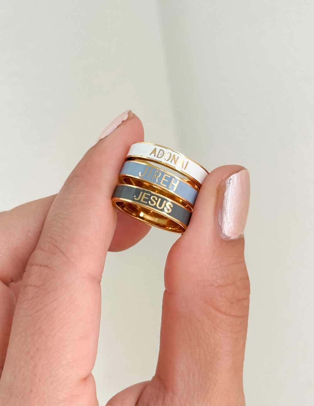 Names of God Enamel Ring Set - Concordia Style Boutique