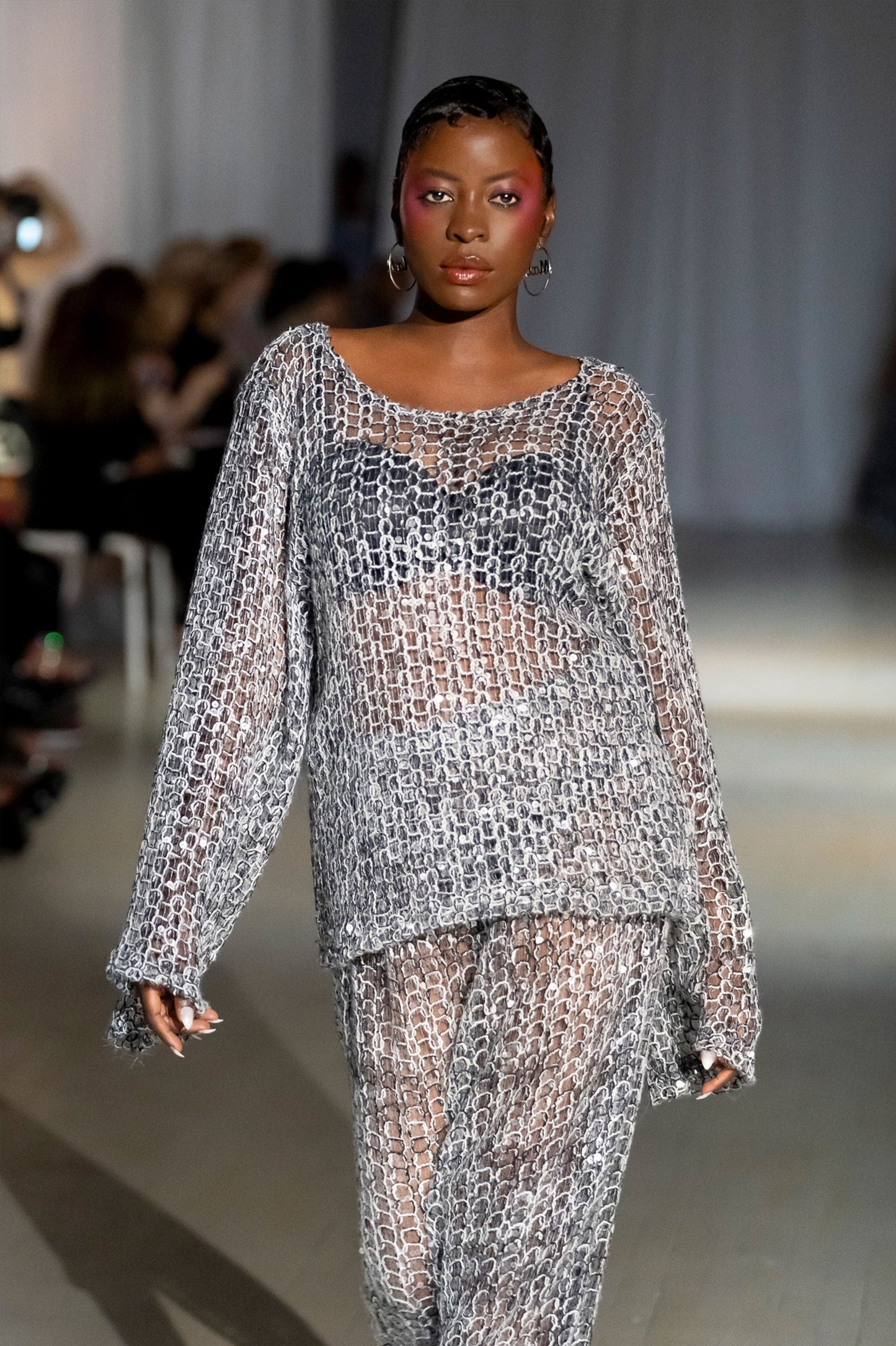 Naomi Sequin Long Two-Piece Skirt Set