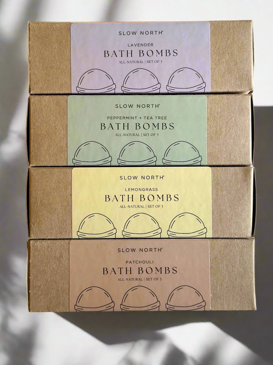 Natural Bath Bomb Set - Patchouli (Set of 3) - Concordia Style Boutique
