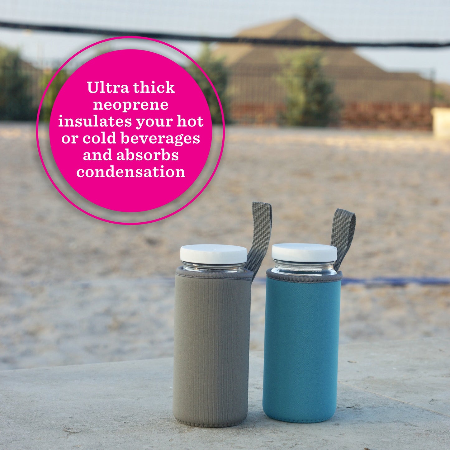 Neoprene Protective Bottle Sleeves Set, for 16 oz Bottles