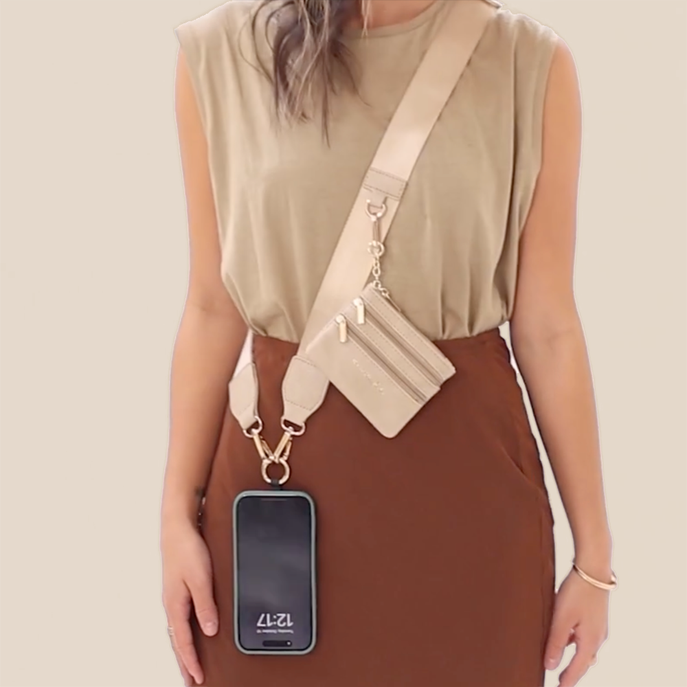 Clip & Go Strap with Pouch - Neutral Collection